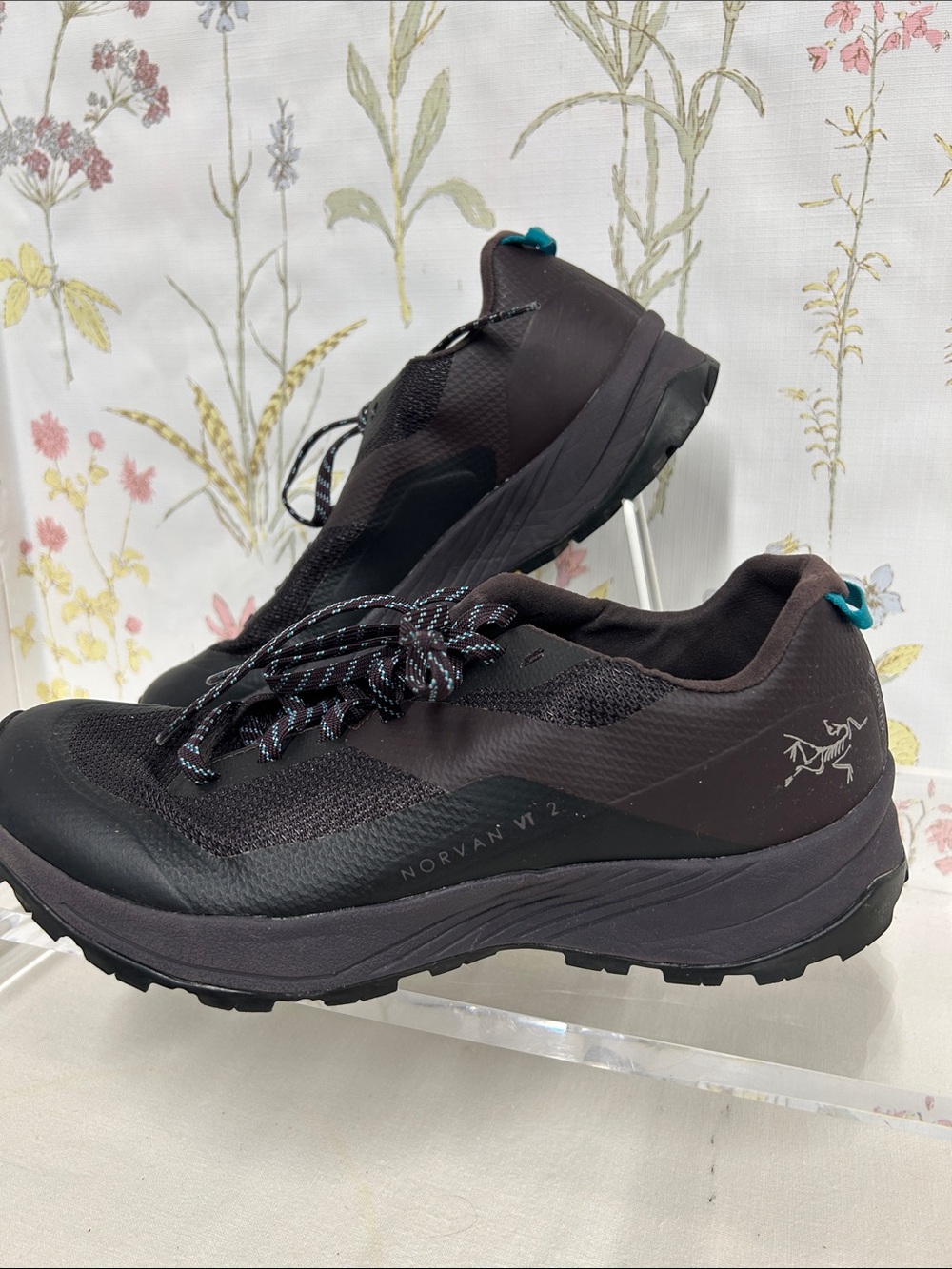 Arc'teryx Norvan VT 2  Trail Shoes - Dark Firoza  with Teal Accents